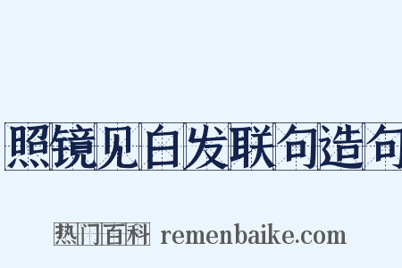 照镜见白发联句造句是什么意思的图片